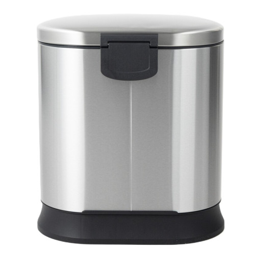 Відро для сміття з плавним закриттям овальне Mixxus Premium Strong-TC0105 SS Color 5л колір нержавіюча сталь (MI7080)