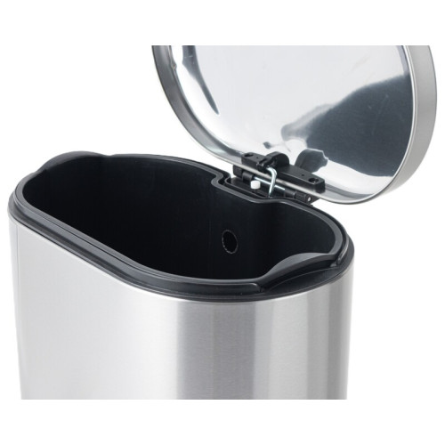 Відро для сміття з плавним закриттям овальне Mixxus Premium Strong-TC0105 SS Color 5л колір нержавіюча сталь (MI7080)