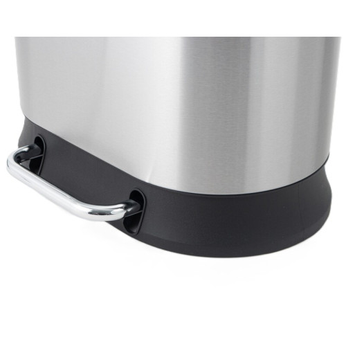 Відро для сміття з плавним закриттям овальне Mixxus Premium Strong-TC0105 SS Color 5л колір нержавіюча сталь (MI7080)
