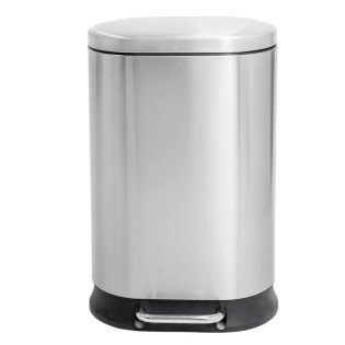 Відро для сміття з плавним закриттям овальне Mixxus Premium Strong-TC0120 SS Color 20л колір нержавіюча сталь (MI7081)