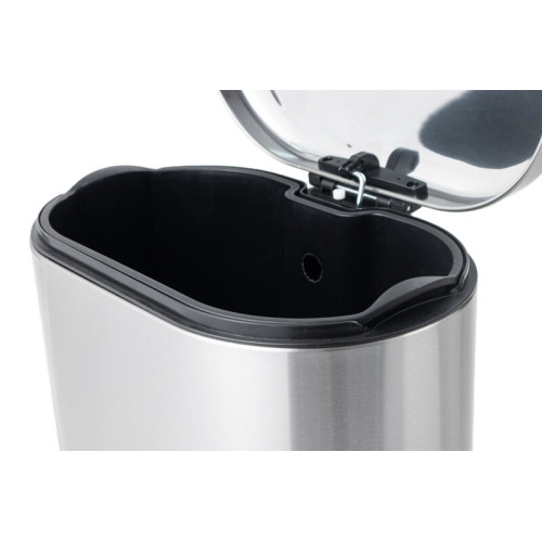 Відро для сміття з плавним закриттям овальне Mixxus Premium Strong-TC0120 SS Color 20л колір нержавіюча сталь (MI7081)