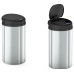 Відро для сміття сенсорне кругле Mixxus Premium Ellipse-TC0109 Chrome-Black 9л (хром-чорне) (MI7083)