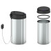 Відро для сміття сенсорне кругле Mixxus Premium Ellipse-TC0109 Chrome-Black 9л (хром-чорне) (MI7083)