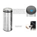 Відро для сміття сенсорне кругле Mixxus Premium Ellipse-TC0109 Chrome-Black 9л (хром-чорне) (MI7083)
