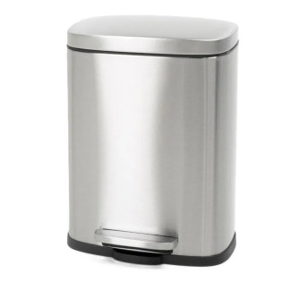Відро для сміття з плавним закриттям прямокутне Mixxus Bevel-TC0105 SS Color 5л колір нержавіюча сталь (MI7086)