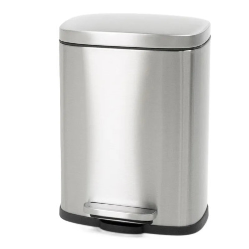 Відро для сміття з плавним закриттям прямокутне Mixxus Bevel-TC0105 SS Color 5л колір нержавіюча сталь (MI7086)