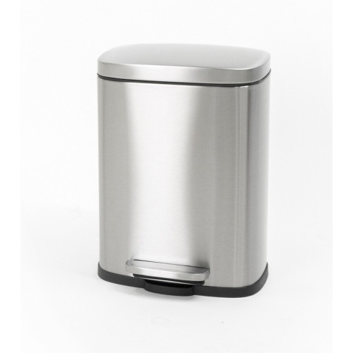 Відро для сміття з плавним закриттям прямокутне Mixxus Bevel-TC0105 SS Color 5л колір нержавіюча сталь (MI7086)