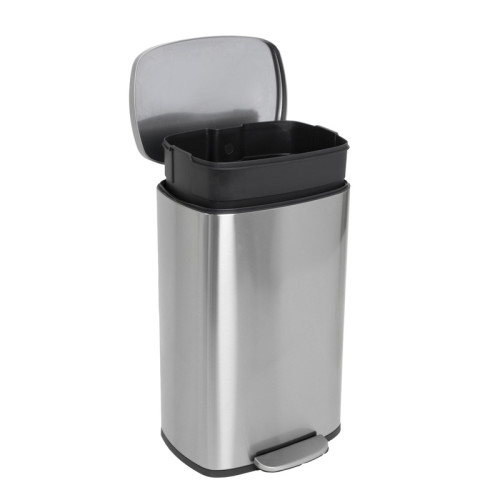 Відро для сміття з плавним закриттям прямокутне Mixxus Bevel-TC0105 SS Color 5л колір нержавіюча сталь (MI7086)