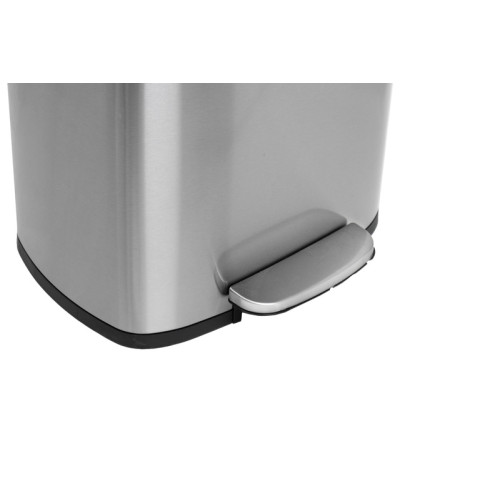 Відро для сміття з плавним закриттям прямокутне Mixxus Bevel-TC0105 SS Color 5л колір нержавіюча сталь (MI7086)
