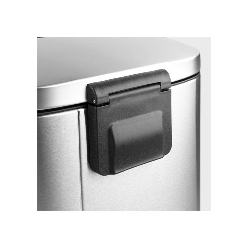 Відро для сміття з плавним закриттям прямокутне Mixxus Bevel-TC0105 SS Color 5л колір нержавіюча сталь (MI7086)