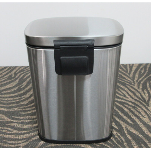 Відро для сміття з плавним закриттям прямокутне Mixxus Bevel-TC0105 SS Color 5л колір нержавіюча сталь (MI7086)