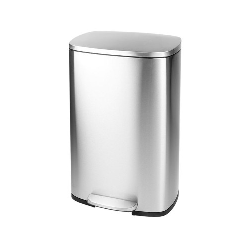 Відро для сміття з плавним закриттям прямокутне Mixxus Bevel-TC0112 SS Color 12л колір нержавіюча сталь (MI7087)