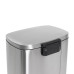 Відро для сміття з плавним закриттям прямокутне Mixxus Bevel-TC0112 SS Color 12л колір нержавіюча сталь (MI7087)