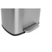 Відро для сміття з плавним закриттям прямокутне Mixxus Bevel-TC0112 SS Color 12л колір нержавіюча сталь (MI7087)