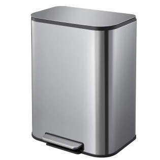 Відро для сміття з плавним закриттям прямокутне Mixxus Cubic-TC0105 SS Color 5л колір нержавіюча сталь (MI7088)