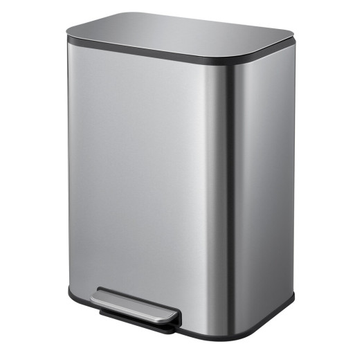 Відро для сміття з плавним закриттям прямокутне Mixxus Cubic-TC0105 SS Color 5л колір нержавіюча сталь (MI7088)