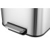 Відро для сміття з плавним закриттям прямокутне Mixxus Cubic-TC0105 SS Color 5л колір нержавіюча сталь (MI7088)