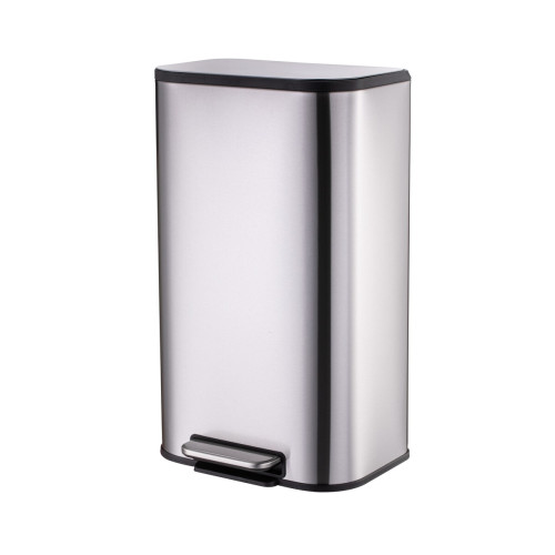 Відро для сміття з плавним закриттям прямокутне Mixxus Cubic-TC0112 SS Color 12л колір нержавіюча сталь (MI7089)