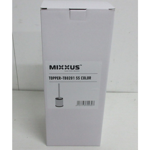 Єршик для унітазу підлоговий Mixxus Topper-TB0201 SS Color колір нержавіюча сталь (MI7093)