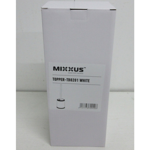 Єршик для унітазу підлоговий Mixxus Topper-TB0201 White колір білий (MI7094)
