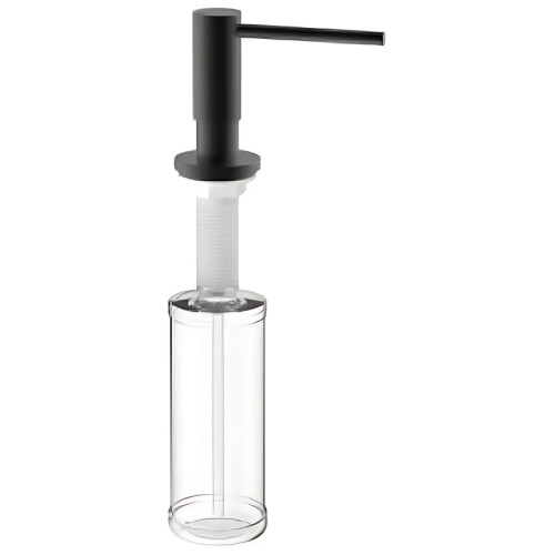 Дозатор для миючого засобу Mixxus DIS-03.SUS Black з нерж.сталі SUS304 300 мл (чорний) (MI7155)