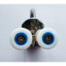Ролики для душових кабін подвійні колеса MIXXUS PREMIUM ROLLERS SCP02-1 CHROME нижні (23mm для DIVERSE SC01, SC02, SD01) (MI7162)