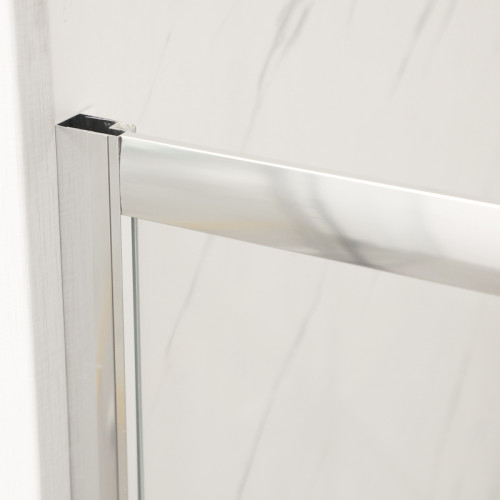 Дверь в нишу раздвижная MIXXUS PREMIUM DIVERSE SD01-100x185-TR CHROME прозрачное стекло 5мм (MI7165)