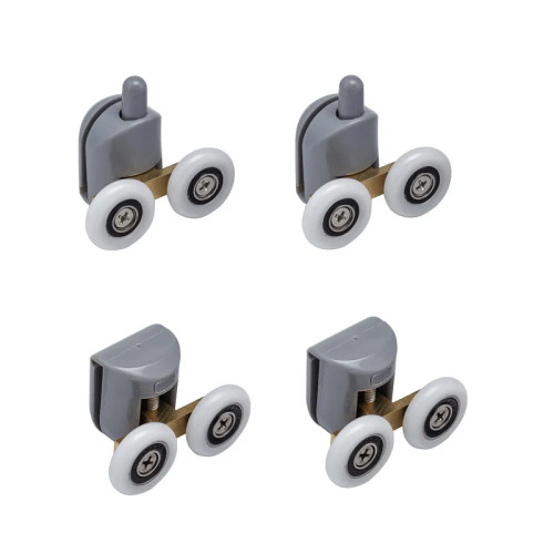 Комплект роликів для кабіни Mixxus Rollers SCP04-2x2 Graphite подвійний 2 вер.+2 ниж.(сірий) (MI8164)