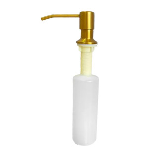Дозатор для миючого засобу Mixxus DIS-01.SUS Brushed Gold з SUS304 300 мл (цв.матове золото) (MI8224)