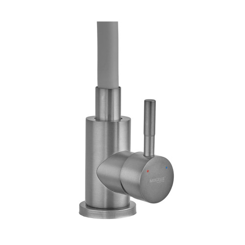 Змішувач для кухні MIXXUS SEO-011 GRAPHITE REFL.GRAY з гнучким виливом із нерж. сталі SUS304 (Колір графіт + вилив сірий) (MI8225)