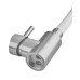 Смеситель для кухни MIXXUS SUS-011-T REFL.WHITE с гибким изливом из нерж. стали SUS304 (Цвет нерж+излив белый) (MI8228)