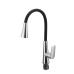 Змішувач для кухні MIXXUS PREMIUM MATIS 011-T NUT REFL.BLACK (Колір хром+силік. вилив чорний) (MI8266)
