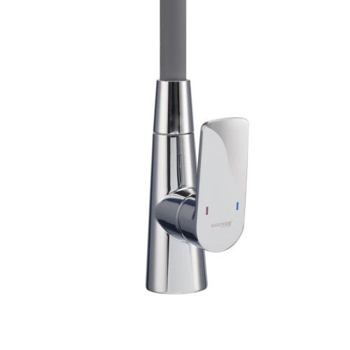 Змішувач для кухні MIXXUS PREMIUM MATIS 011-T NUT REFL.GRAY (Колір хром+силік. вилив сірий) (MI8267)
