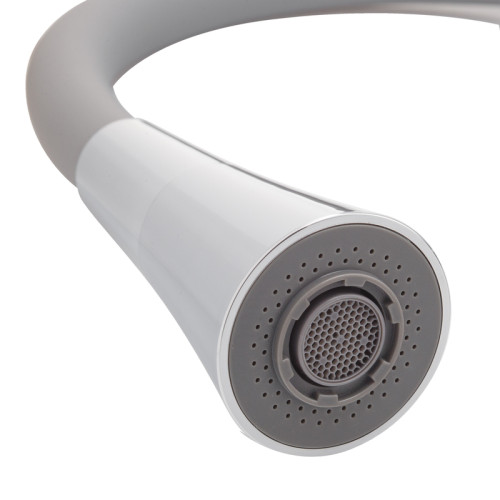 Змішувач для кухні MIXXUS PREMIUM MATIS 011-T NUT REFL.GRAY (Колір хром+силік. вилив сірий) (MI8267)