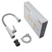 Змішувач для кухні MIXXUS PREMIUM MATIS 011-T NUT REFL.GRAY (Колір хром+силік. вилив сірий) (MI8267)