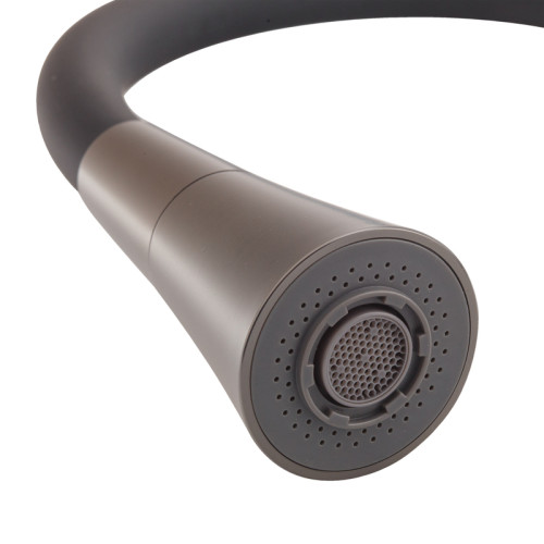 Змішувач для кухні MIXXUS PREMIUM MATIS 011-T NUT GRAPHITE REFL.BLACK (Колір графіт + силік. вилив чорний) (MI8268)
