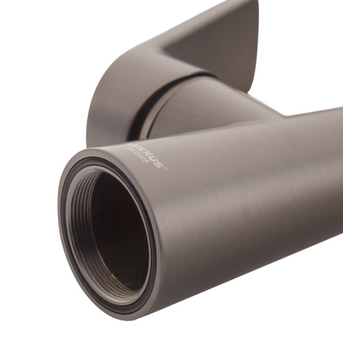 Змішувач для кухні MIXXUS PREMIUM MATIS 011-T NUT GRAPHITE REFL.BLACK (Колір графіт + силік. вилив чорний) (MI8268)