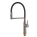 Змішувач для кухні MIXXUS PREMIUM PULL 017 GRAPHITE REFL.BLACK (Колір графіт + силік. вилив чорний) (MI8278)