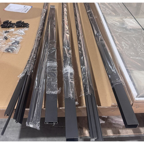 Душевая кабина без поддона Mixxus Premium Quadro SC01-120x80x195-TR Black прозрачное стекло 6мм (MI8293)
