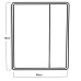 Дзеркальна шафка MIXXUS PREMIUM OLIVARY CM01-60x70x13 з LED Touch, димером, реєстр. яскравості (MI8294)