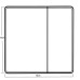 Дзеркальна шафка MIXXUS PREMIUM OLIVARY CM01-70x70x13 з LED Touch, димером, реєстр. яскравості (MI8295)