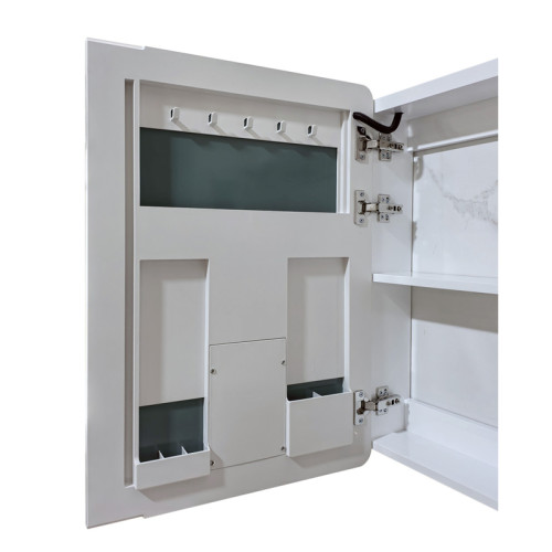 Дзеркальна шафка MIXXUS PREMIUM OLIVARY CM01-70x70x13 з LED Touch, димером, реєстр. яскравості (MI8295)