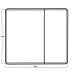 Дзеркальна шафка MIXXUS PREMIUM OLIVARY CM01-80x70x13 з LED Touch, димером, реєстр. яскравості (MI8296)