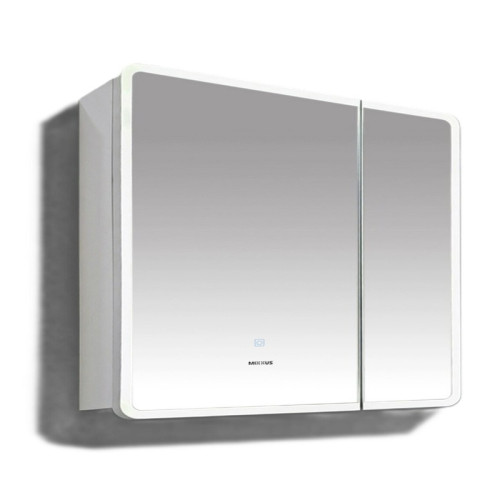 Дзеркальна шафка MIXXUS PREMIUM OLIVARY CM01-80x70x13 з LED Touch, димером, реєстр. яскравості (MI8296)