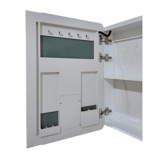 Дзеркальна шафка MIXXUS PREMIUM OLIVARY CM01-80x70x13 з LED Touch, димером, реєстр. яскравості (MI8296)
