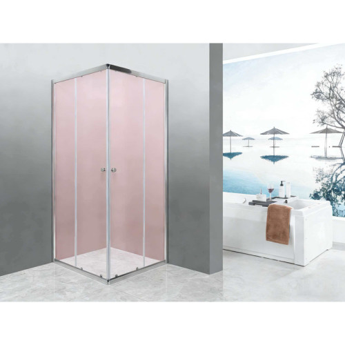 Душевая кабина без поддона MIXXUS CUBIC SC01-90x90x185-TR CHROME прозрачное стекло 4мм NEW (MI8366)