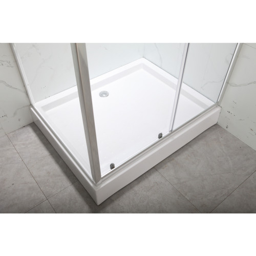 Душова кабіна з низьким піддоном MIXXUS HARD SCT01-100x90x198-TR CHROME прозоре скло 5мм NEW (2 ящ) (MI8368)
