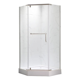 Душова кабіна з низьким піддоном MIXXUS LINES SCT01-90x90x198-TR CHROME прозоре скло 6мм NEW (2 ящ) (MI8370)