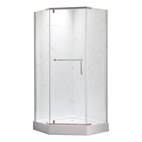 Душова кабіна з низьким піддоном MIXXUS LINES SCT01-90x90x198-TR CHROME прозоре скло 6мм NEW (2 ящ) (MI8370)