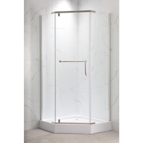Душова кабіна з низьким піддоном MIXXUS LINES SCT01-90x90x198-TR CHROME прозоре скло 6мм NEW (2 ящ) (MI8370)